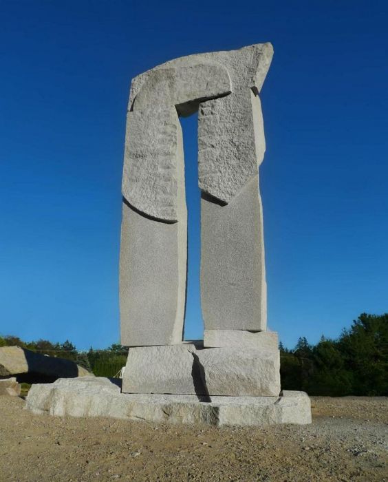 Gate, Maine Granite 2011, H 5 m, Sorrento Maine USA