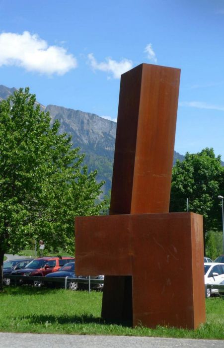 Tension, Corten steel 2011, H 6 m, Nordart Germany 2011