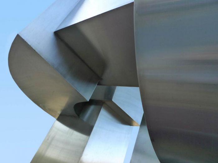 Move, Corten steel 2018, H 6m, Bad Ragaz, 7. Swiss Triennal