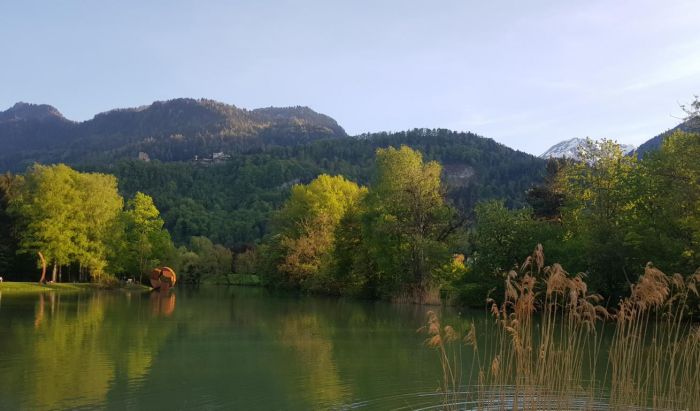 Move, Corten steel 2018, H 6m, Bad Ragaz, 7. Swiss Triennal